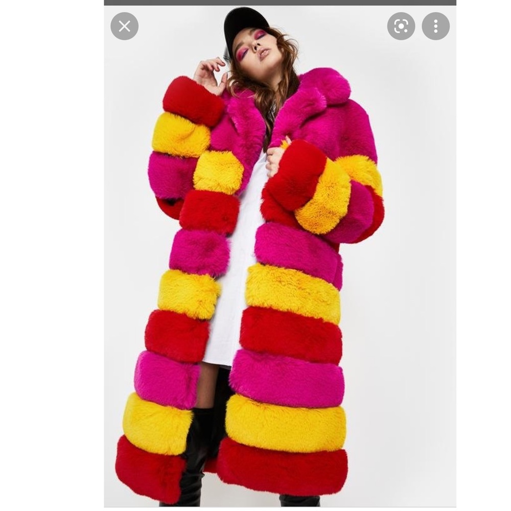 Azalea Wang Fur Coat XL